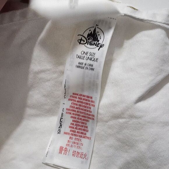 Disney Girls Chef Cooking Baking Apron & Minnie Mouse Ears Hat Set Gold Metallic - Picture 4 of 16